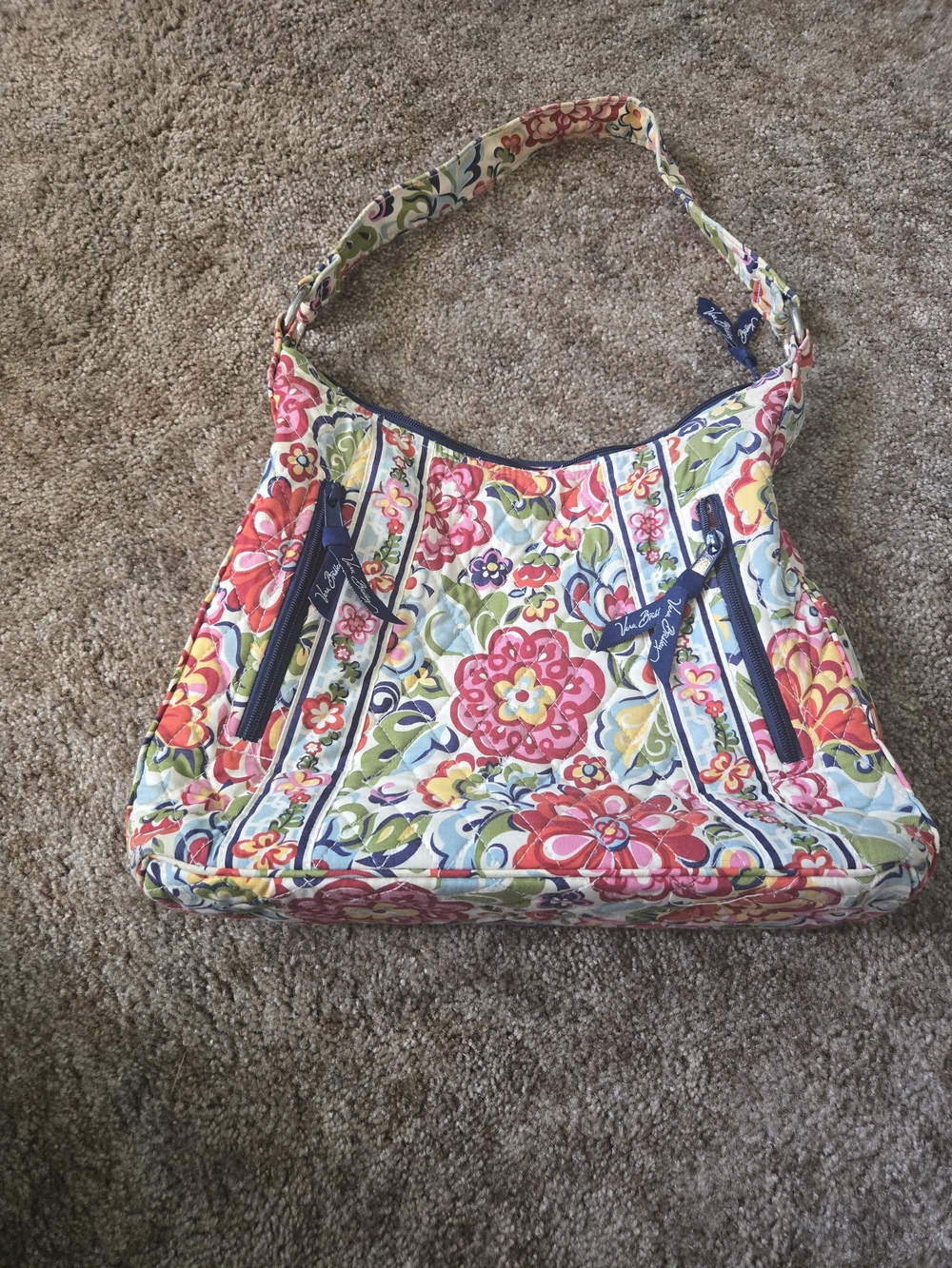VERA BRADLEY Floral Quilted Shoulder Bag in Multi-Color